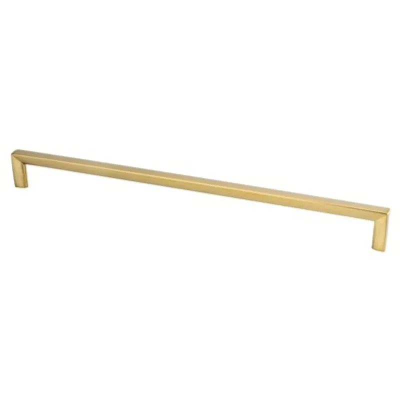 13" Contemporary Slim Bar Pull in Modern Brushed Gold from Metro Collection