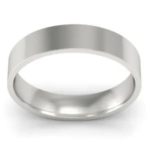 4mm Flat Wedding Band in 18k