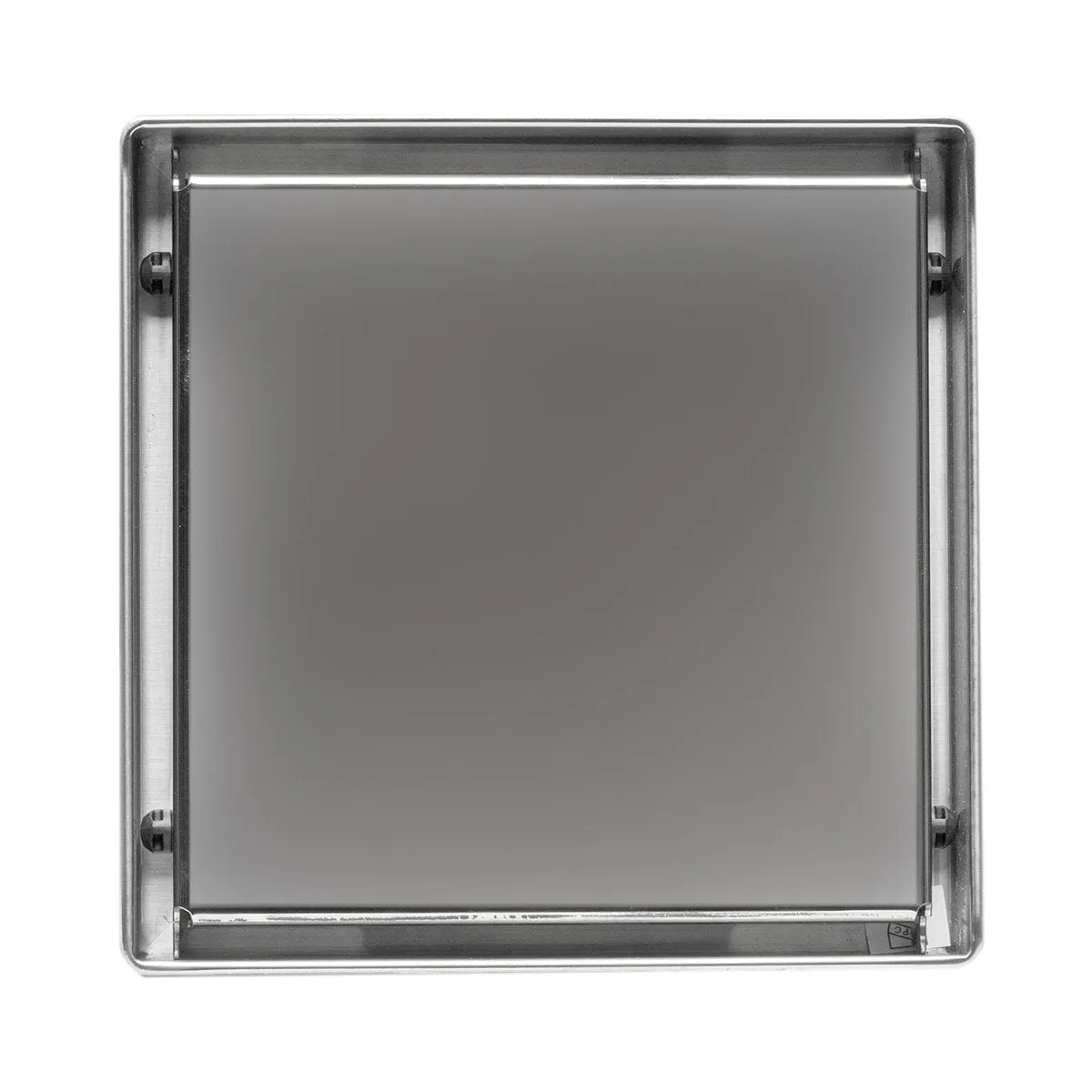 ALFI ABSD55B-PSS 5" x 5" Square Polished Stainless Steel Shower Drain with Cover