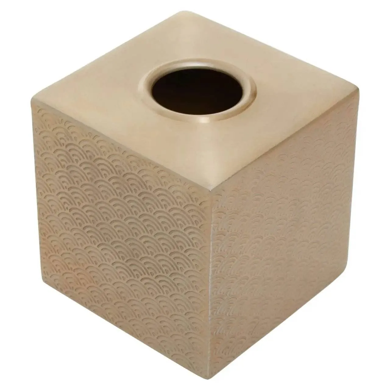 Allegra Aluminium Tissue Box - Gold