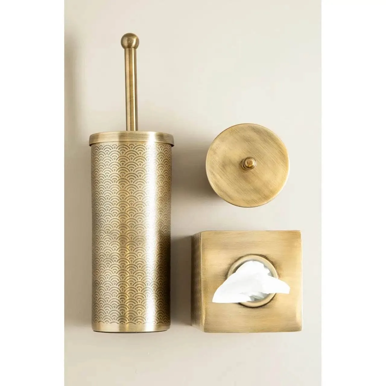 Allegra Aluminium Tissue Box - Gold