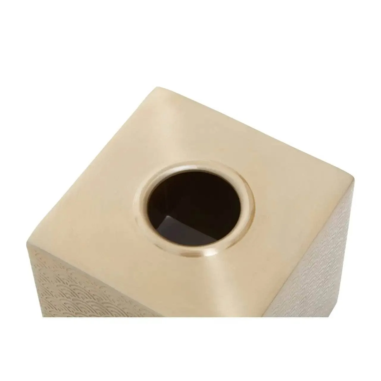 Allegra Aluminium Tissue Box - Gold