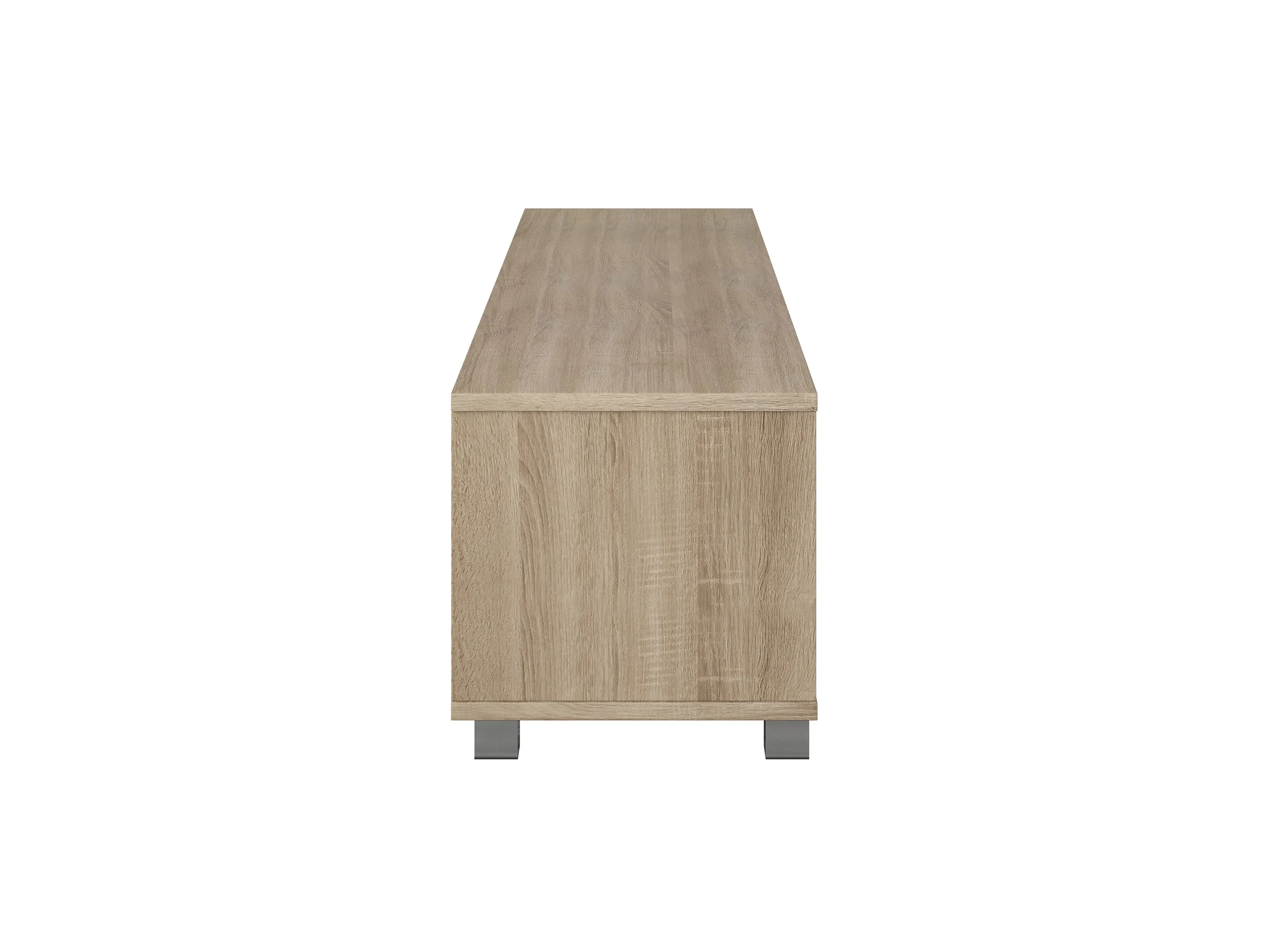 Brown and White Modern TV Stand, TVs up to 85"