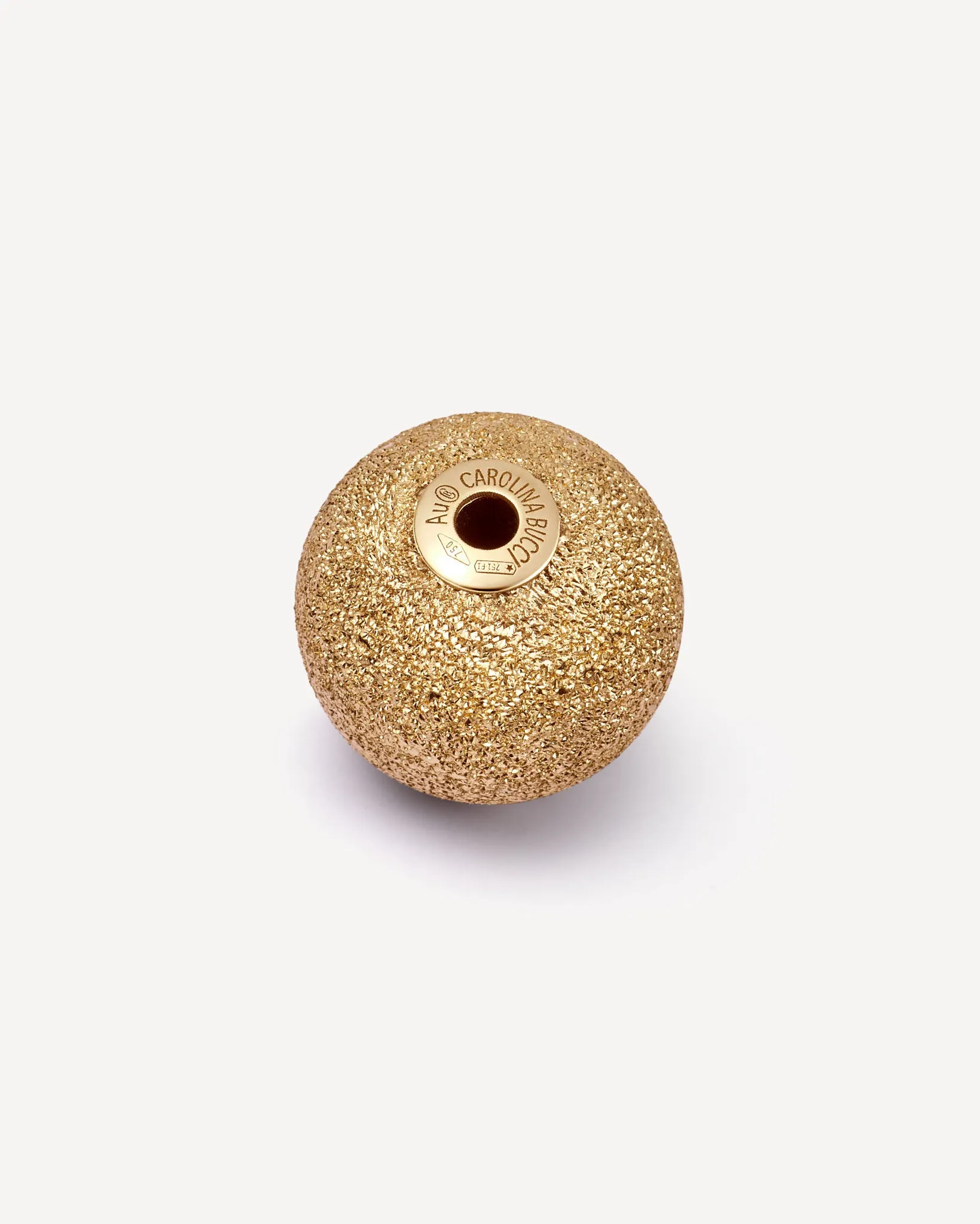 Downtown Florentine Finish 18k Gold Sphere