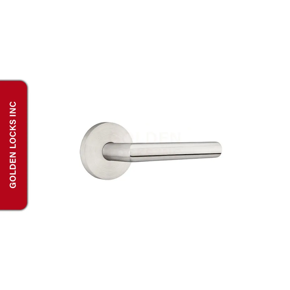Emtek Stainless Steel Stuttgart Lever Handle with Disk Rosette - E671
