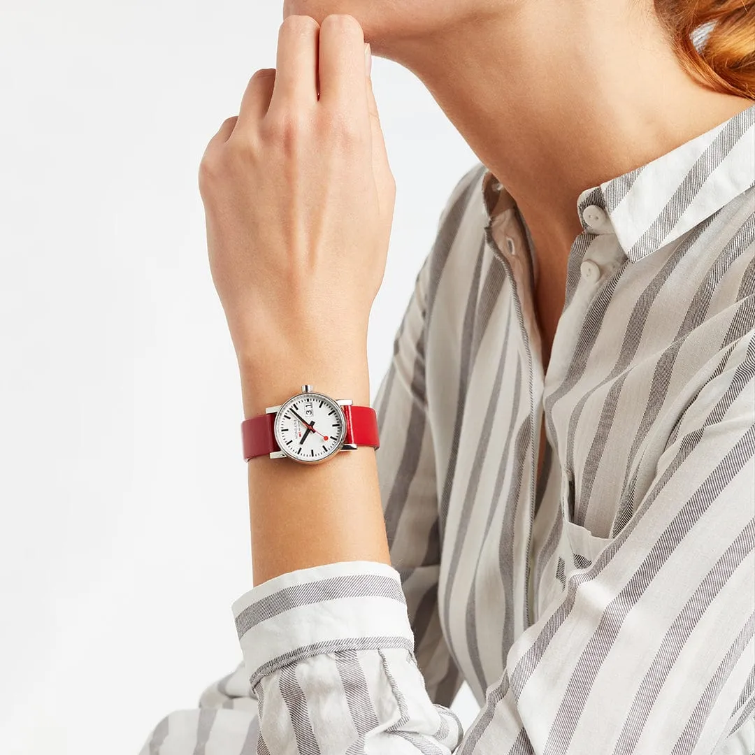 evo2, Red vegan grape leather, 30 mm