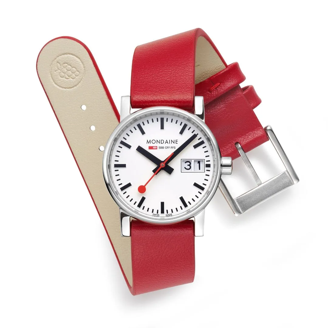 evo2, Red vegan grape leather, 30 mm