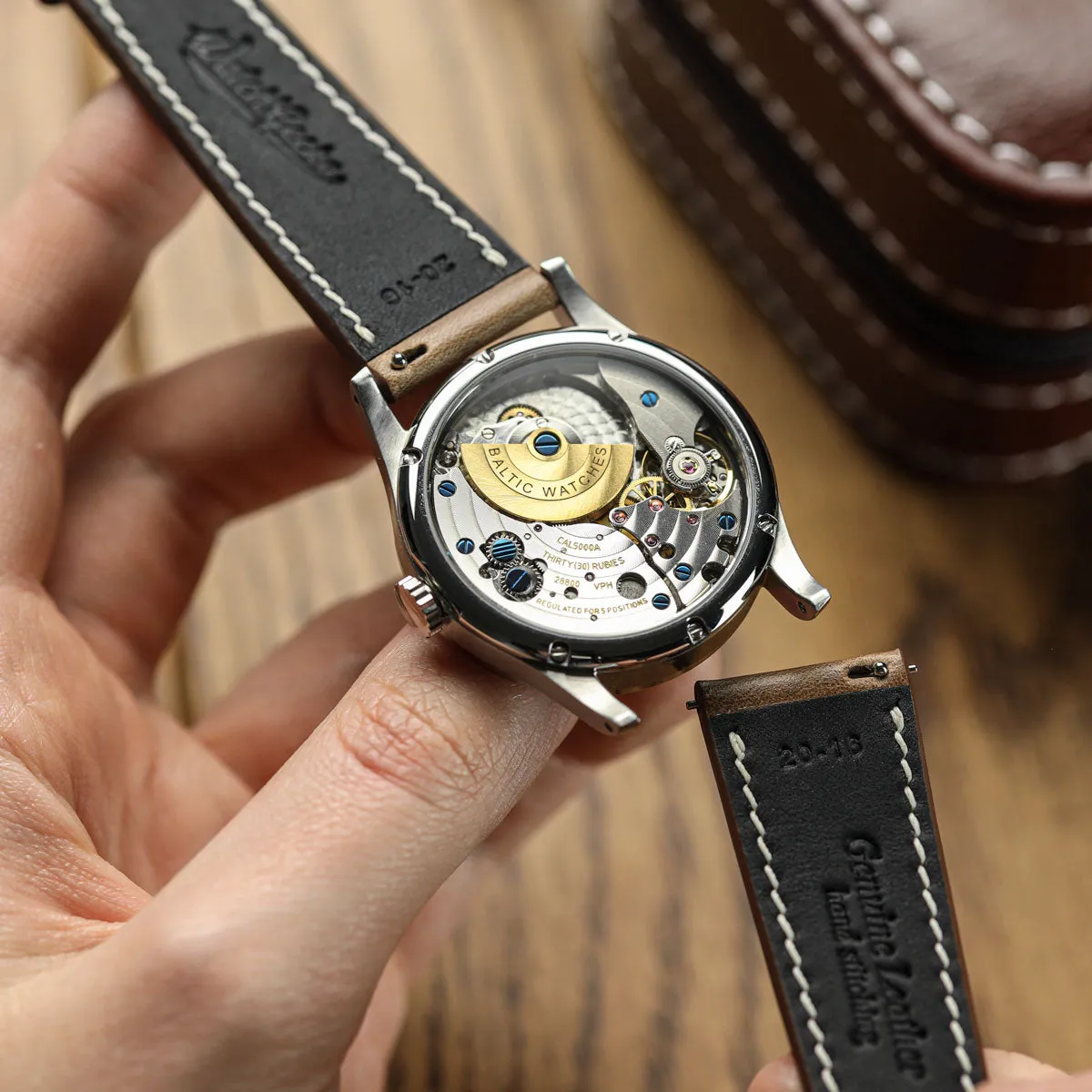 Genuine Horween Chromexcel® Watch Strap - Light Brown