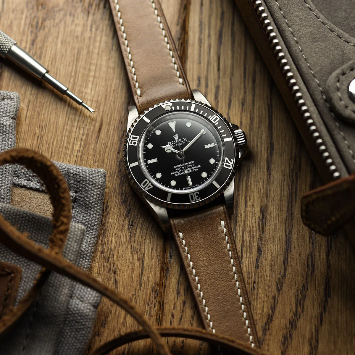 Genuine Horween Chromexcel® Watch Strap - Light Brown
