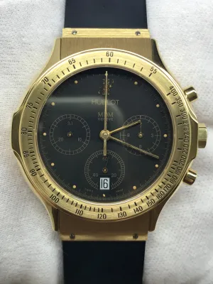 Hublot MDM Geneve Chronograph 1621.3 Black Dial Quartz Men's Watch