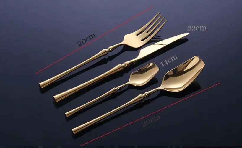 Istanbul Luxury Gold Cutlery Set