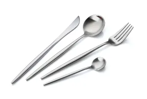 Modern Adaline Silverware 18/10 Stainless Steel Cutlery Set 16 Piece Flatware Set Service