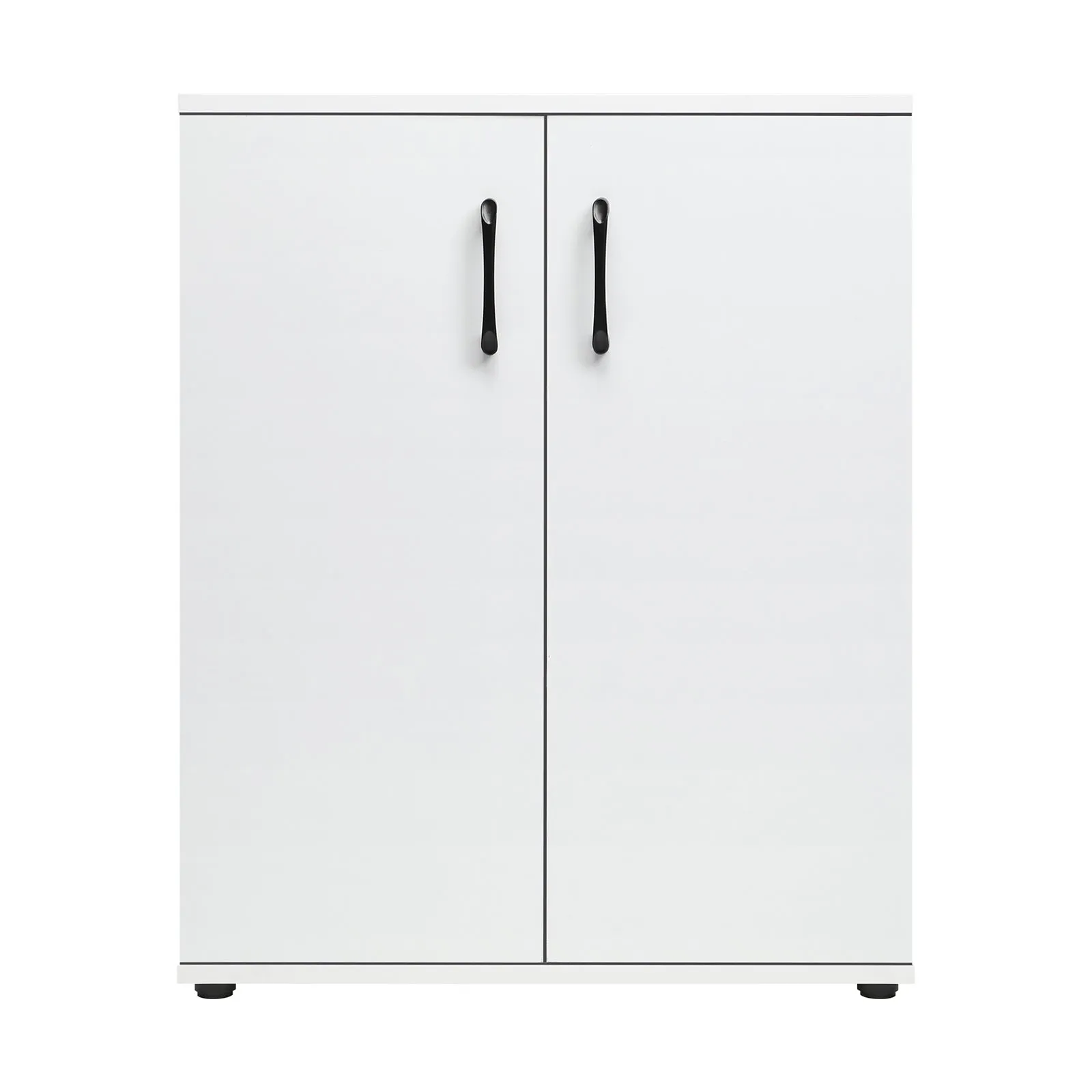 Oikiture Storage Cabinet Bathroom Cabinet Freestanding Cupboard Organiser White