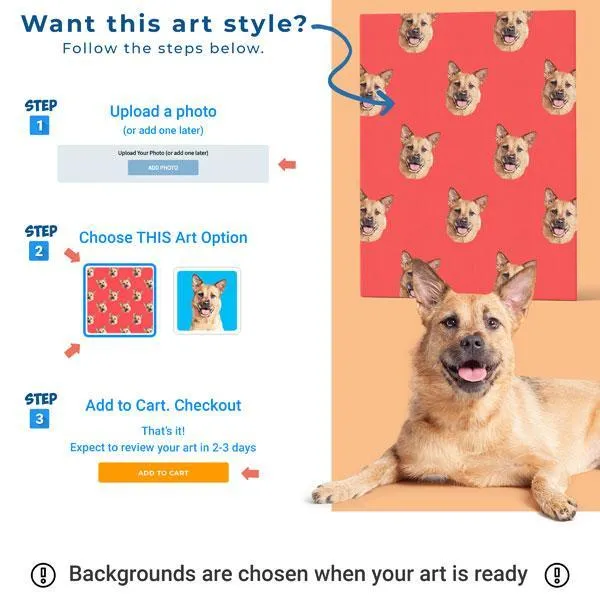 Original Pet Pop Art Dish Towel