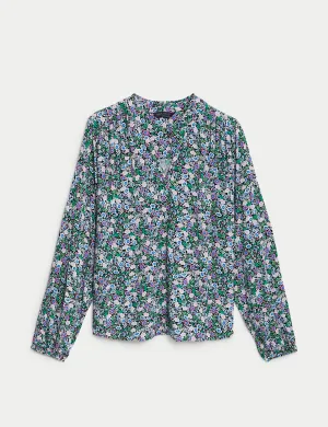 Printed Regular Fit Long Sleeve Blouse