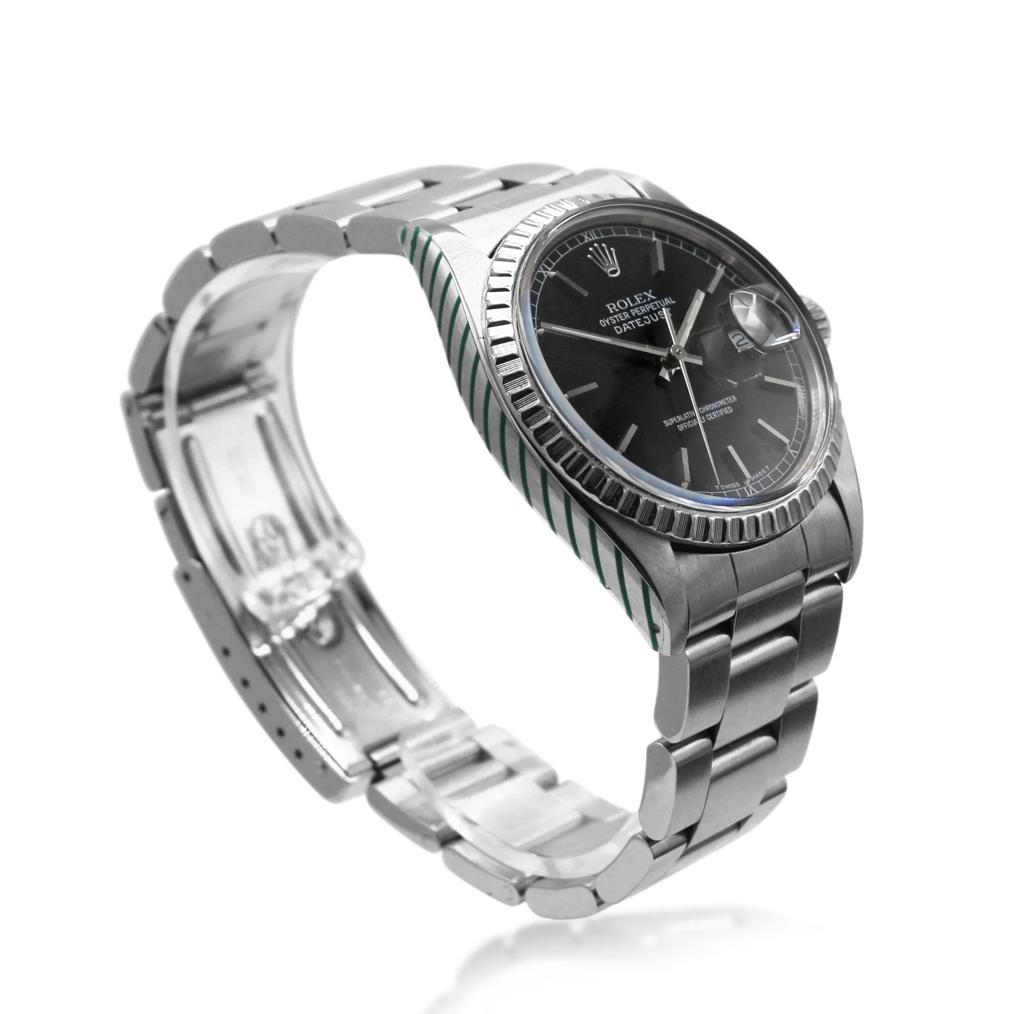 Rolex Datejust Vintage 1979 36mm Steel Black Dial Watch - Ref. 16030