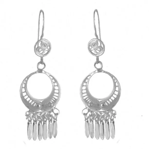 Round Filigree Earrings - Medium