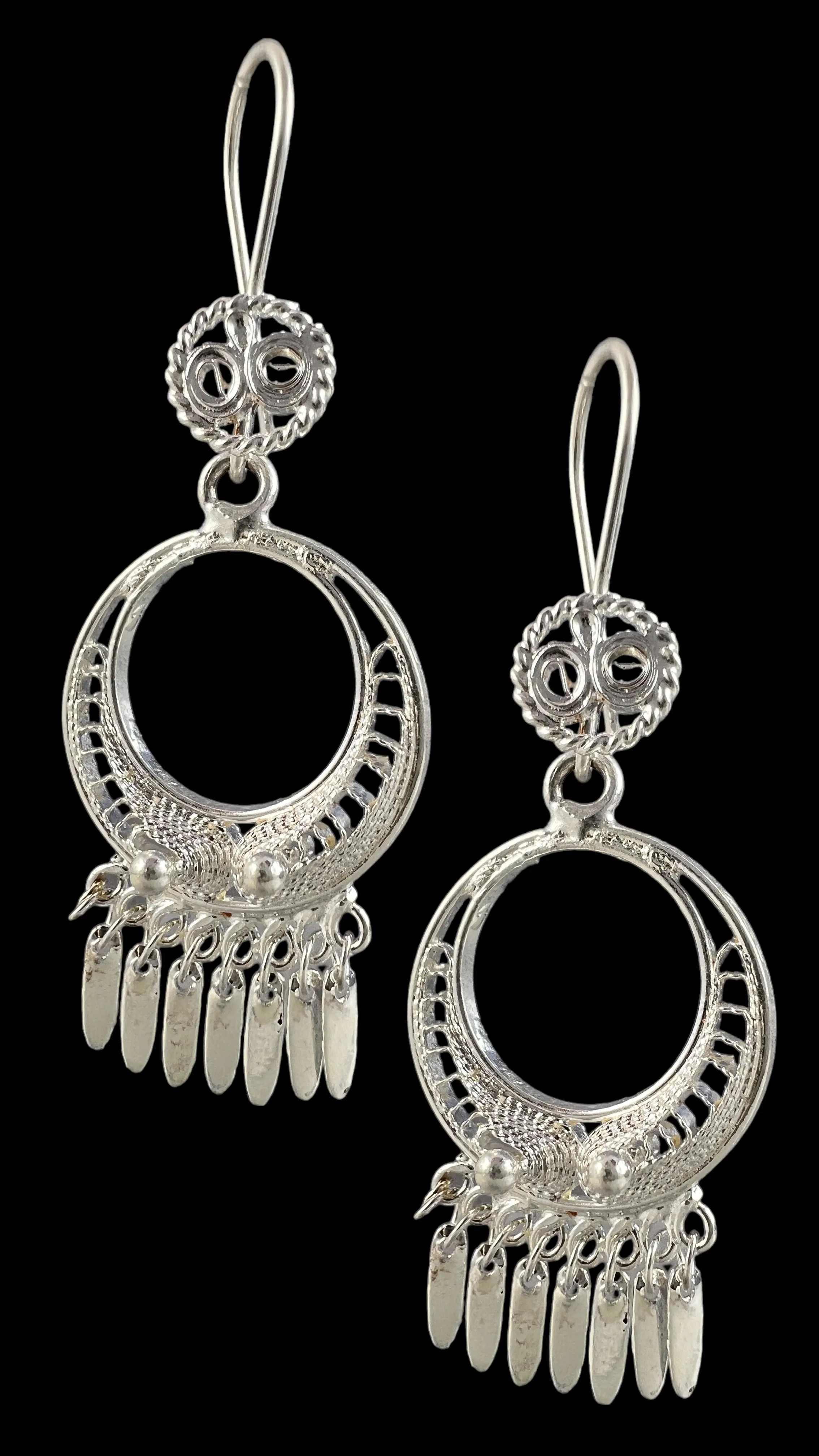 Round Filigree Earrings - Medium