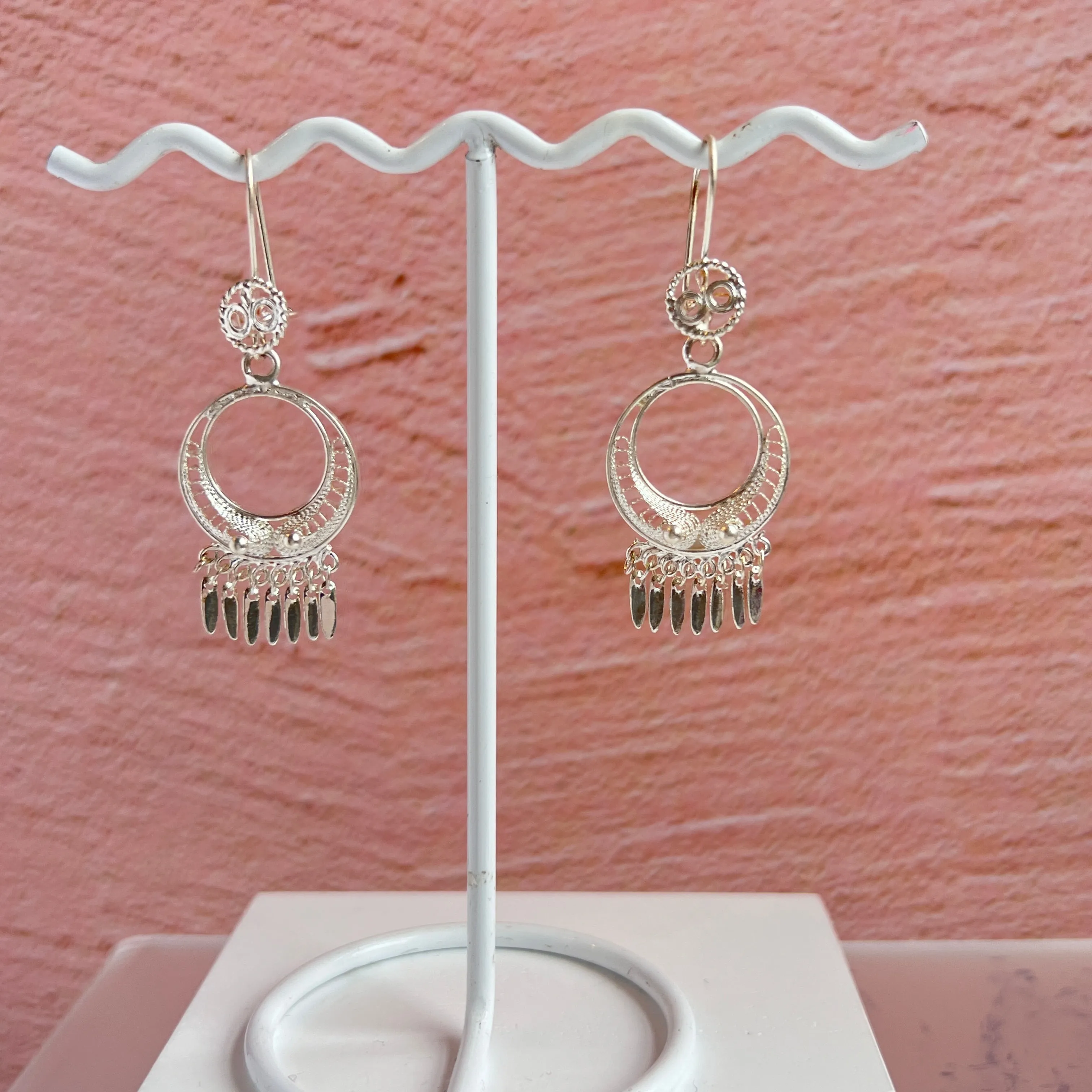Round Filigree Earrings - Medium