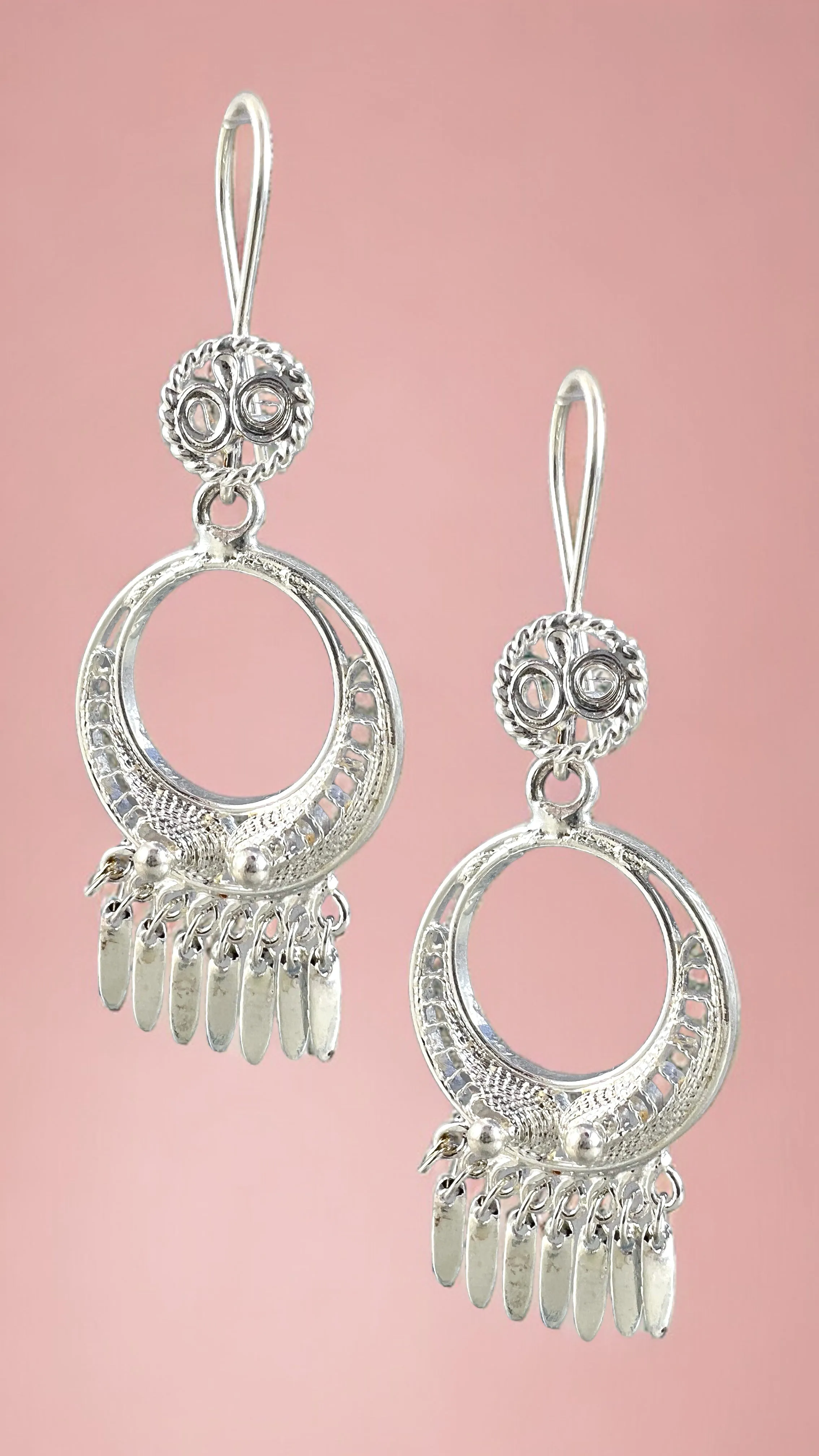 Round Filigree Earrings - Medium