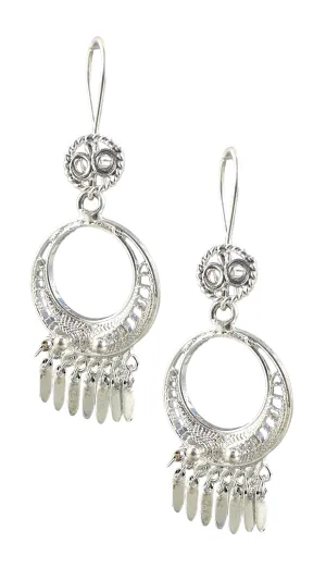 Round Filigree Earrings - Medium