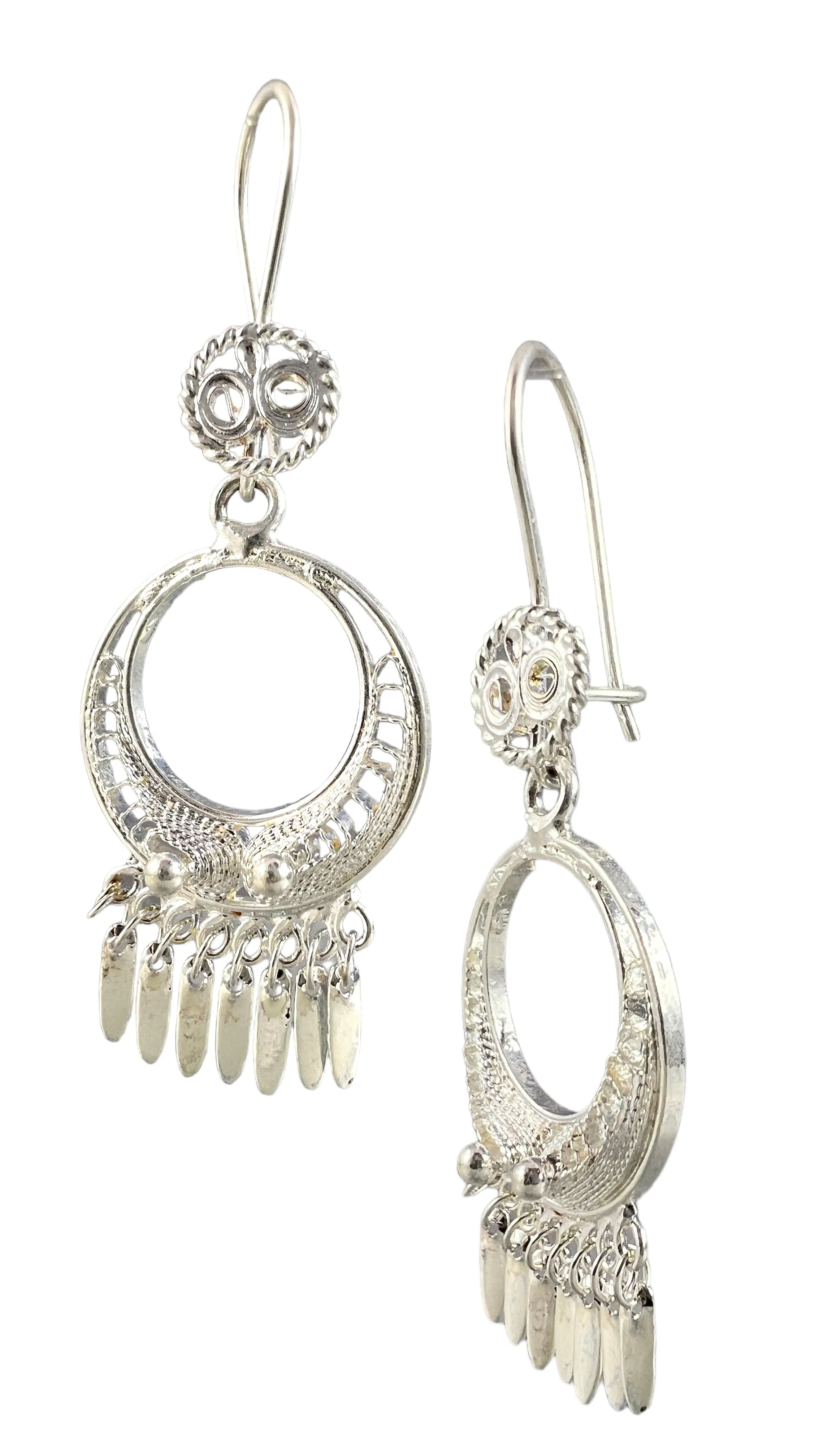 Round Filigree Earrings - Medium