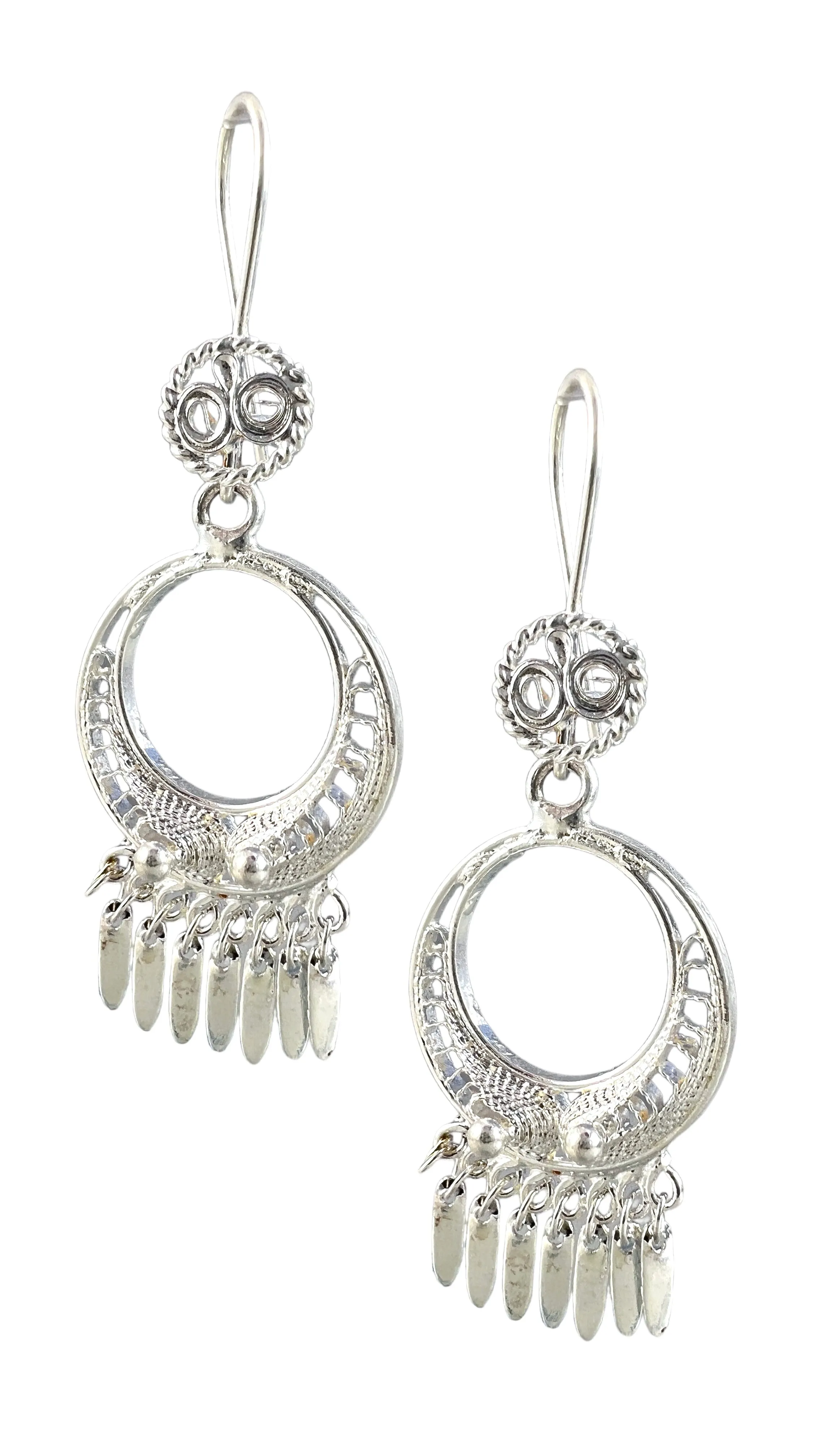 Round Filigree Earrings - Medium