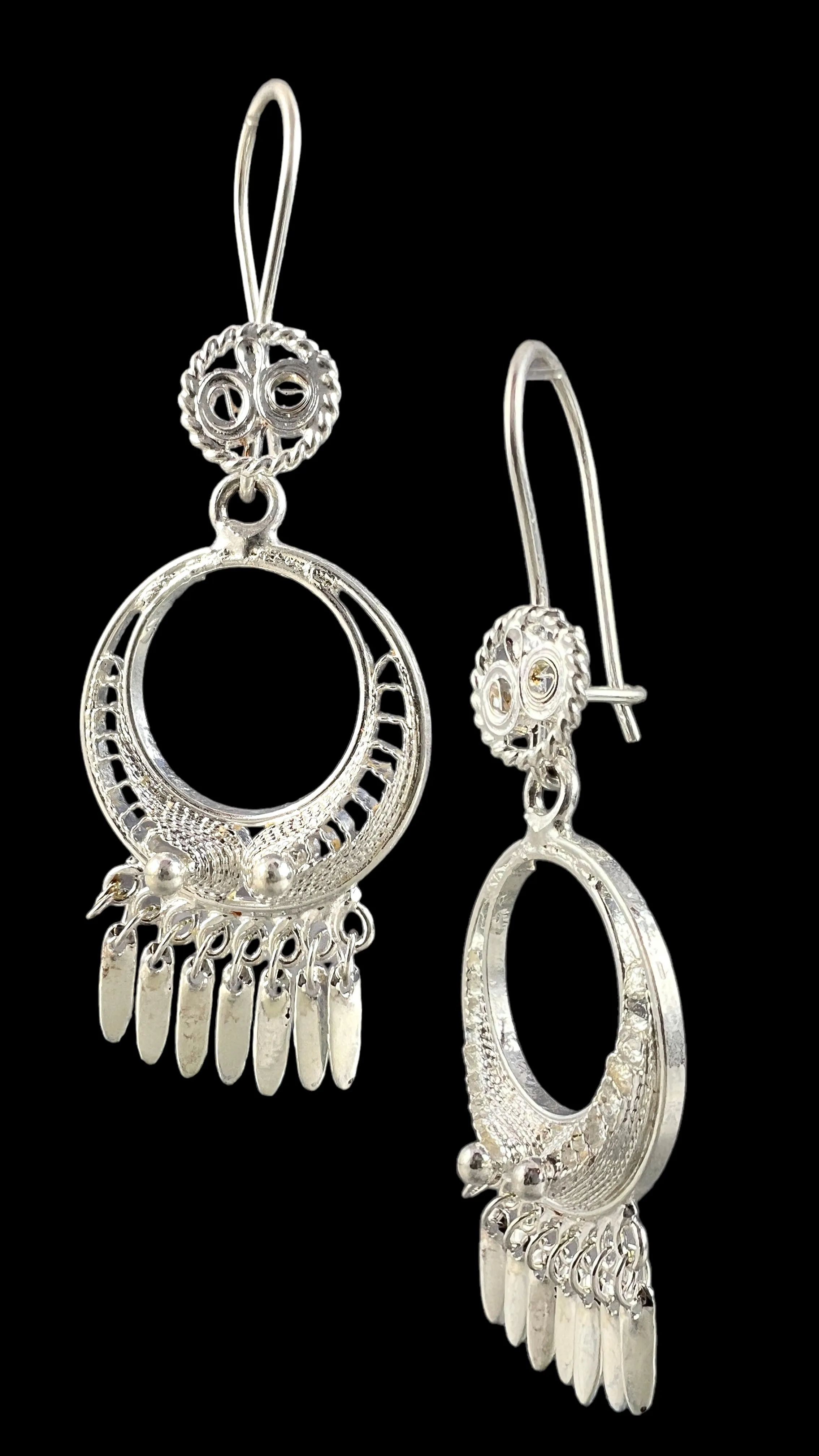 Round Filigree Earrings - Medium