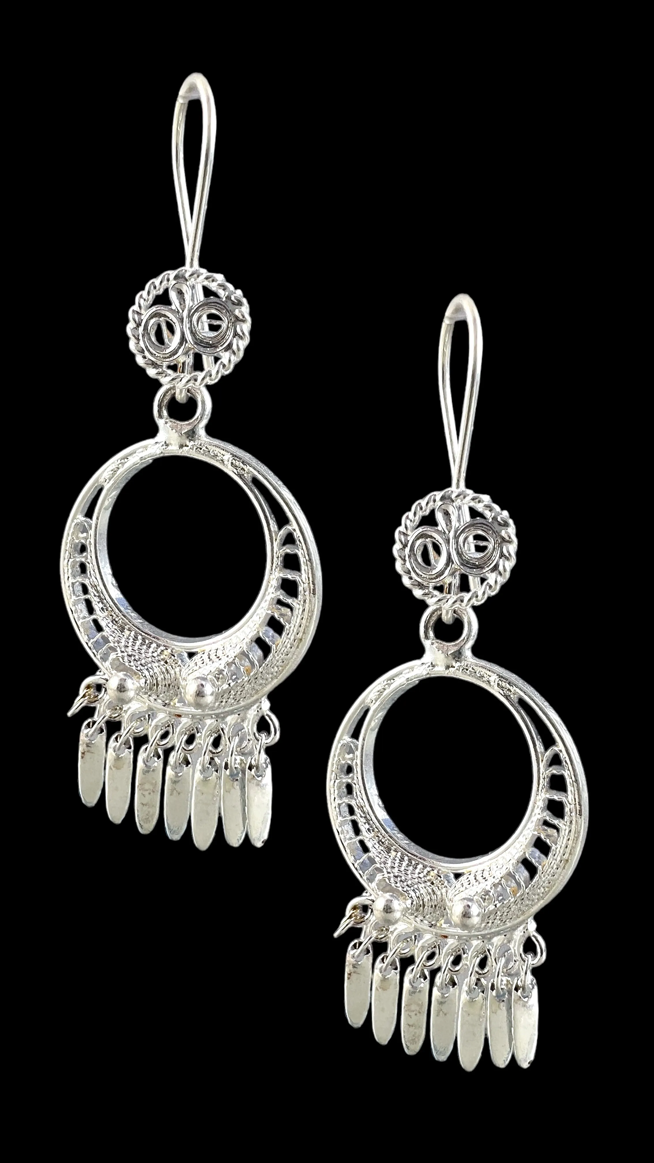 Round Filigree Earrings - Medium
