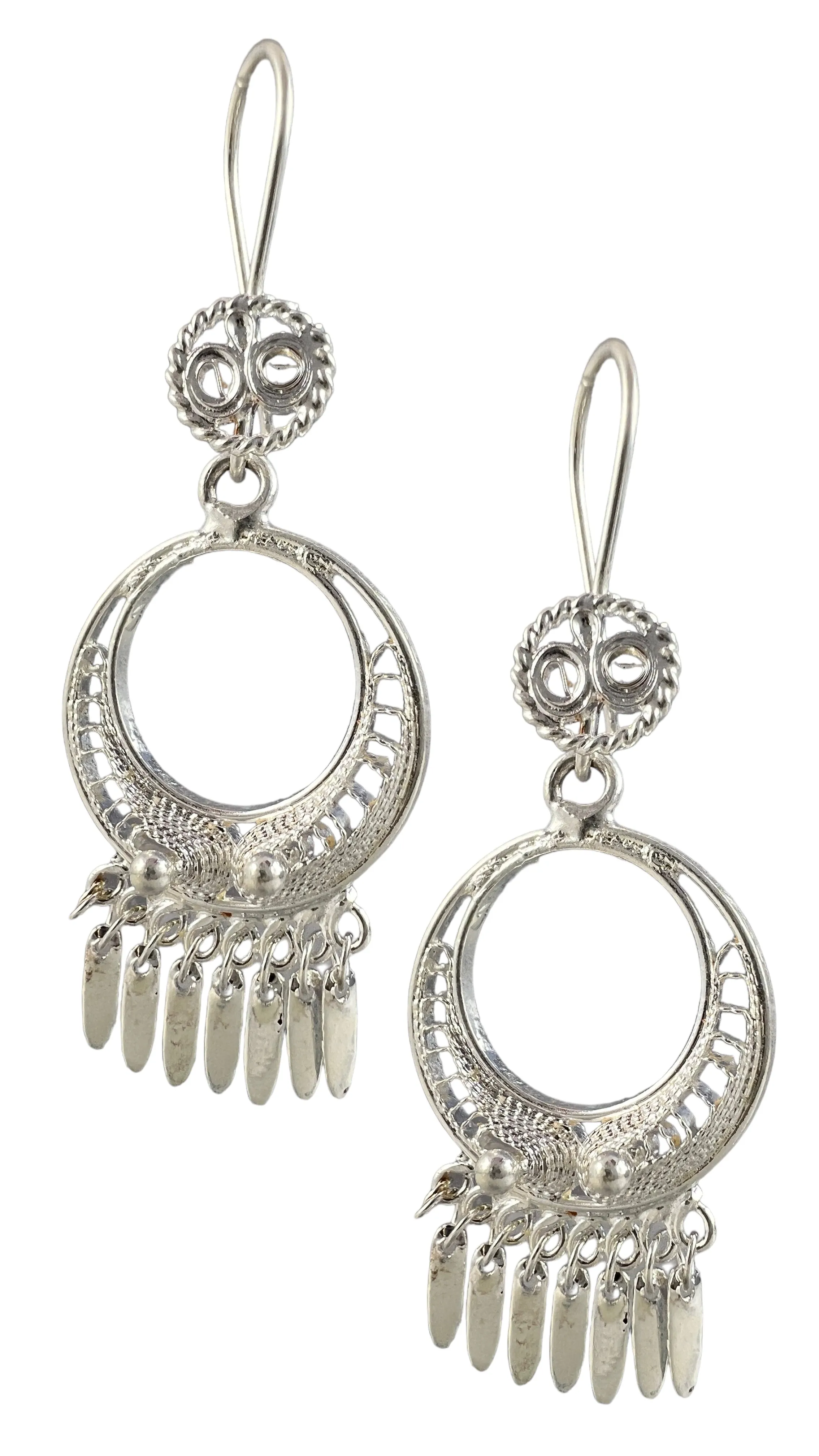 Round Filigree Earrings - Medium