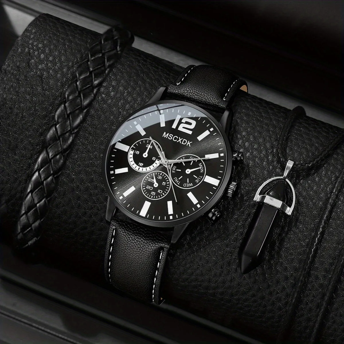 Stylish 3pc Watch Set and Jewelry Perfect Gift Items
