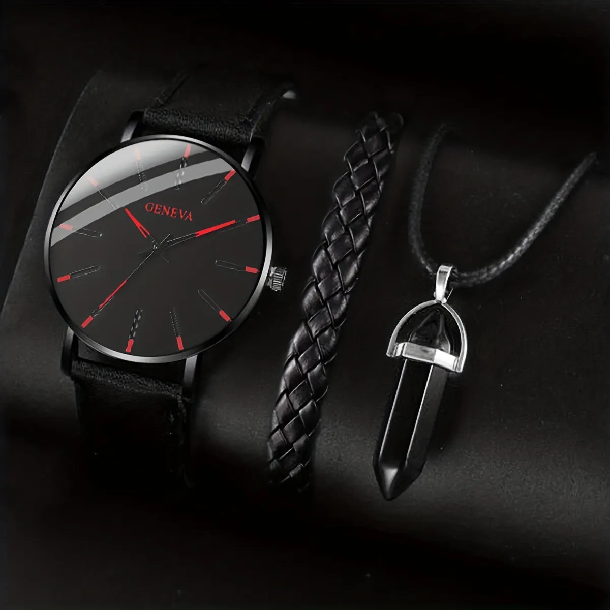 Stylish 3pc Watch Set and Jewelry Perfect Gift Items
