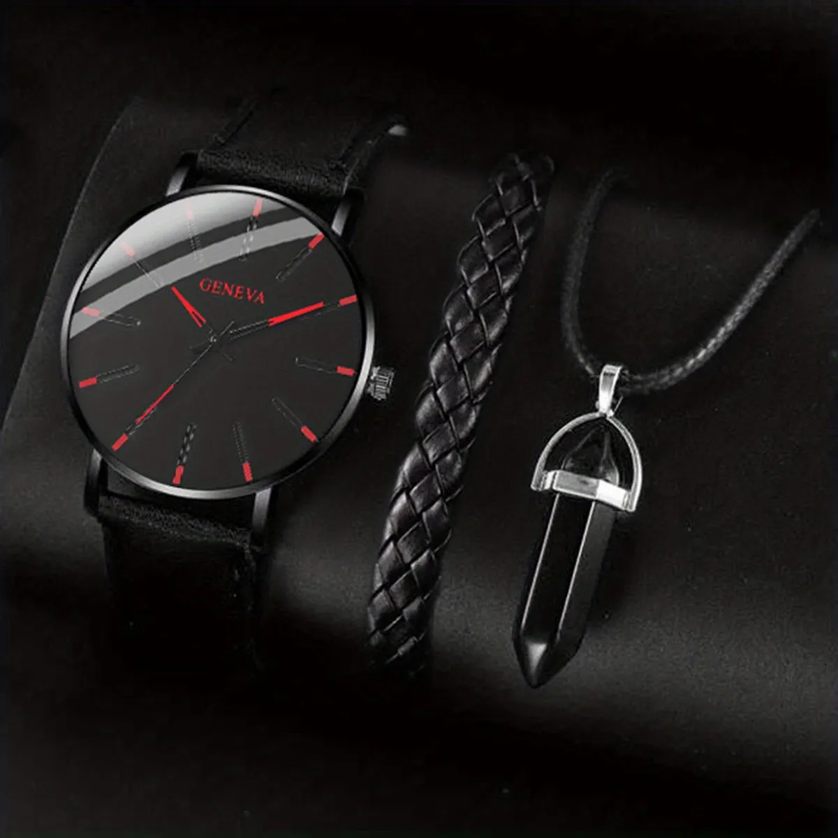 Stylish 3pc Watch Set and Jewelry Perfect Gift Items
