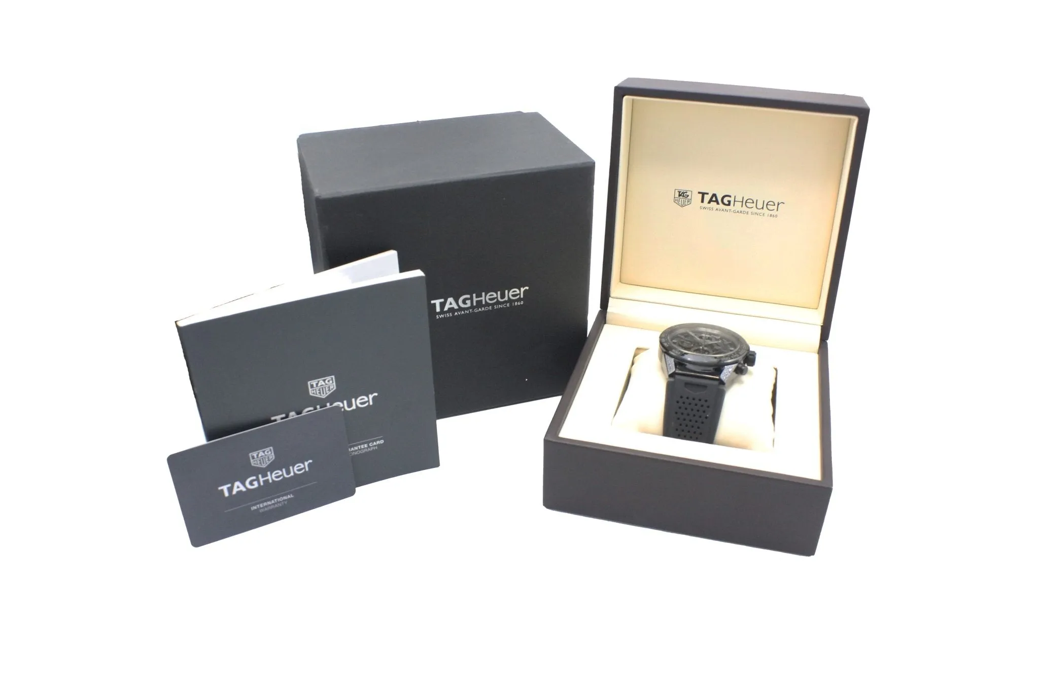 TAG Heuer 45mm Carrera Skeleton Chronograph Watch - Ref: CAR2A90