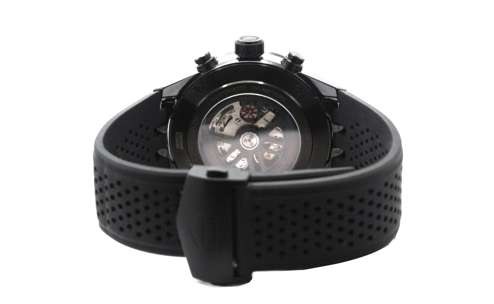 TAG Heuer 45mm Carrera Skeleton Chronograph Watch - Ref: CAR2A90