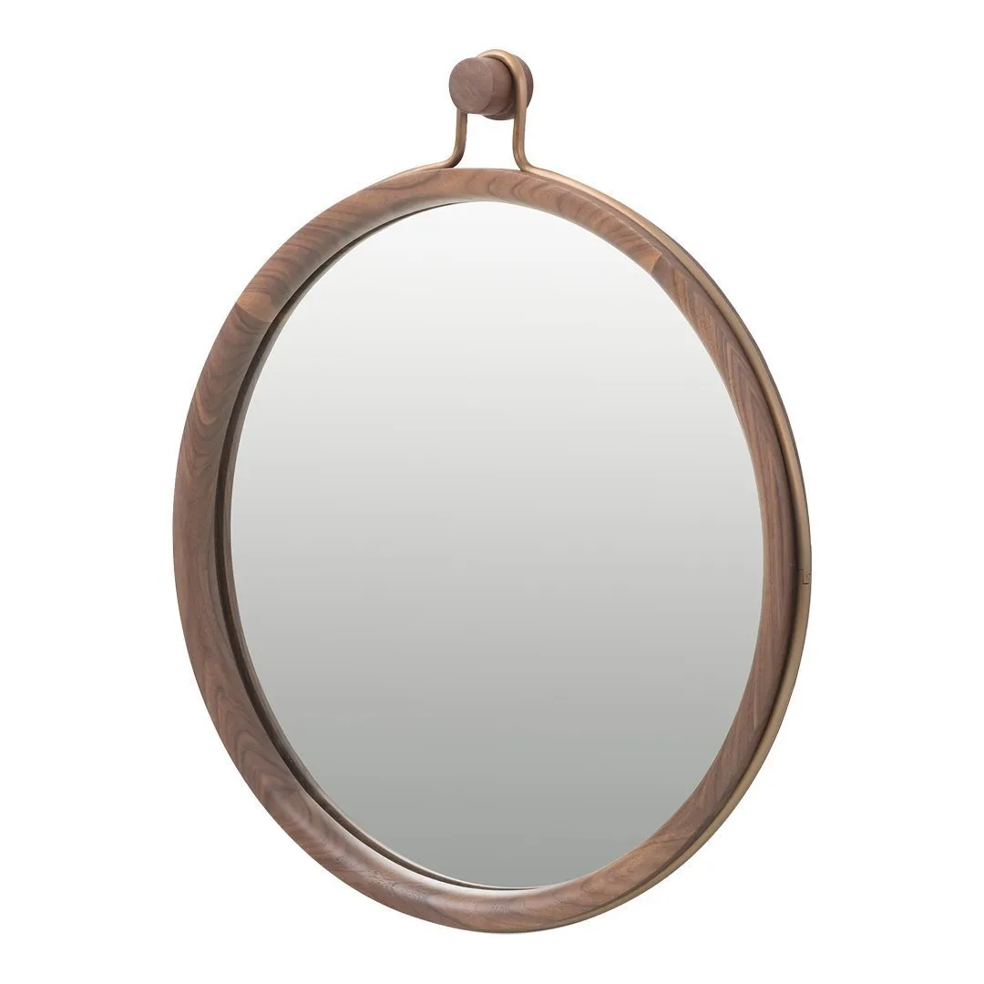 Utility Round Mirror