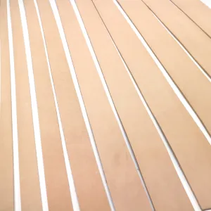 Vegetable Tanned Leather Strip, 48”- 60” in Length, Natural Veg Tan - Premium Grade Leather