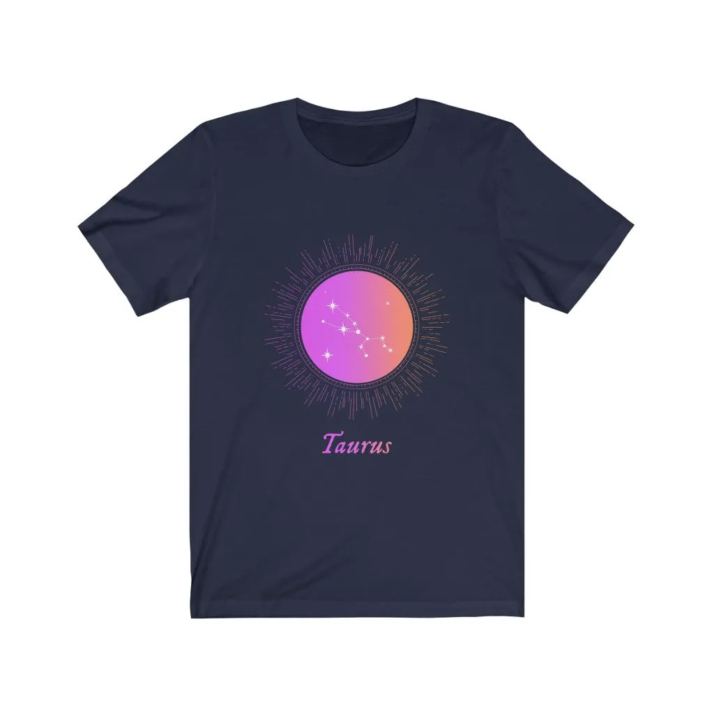 Womens Taurus Gradient Zodiac T-Shirt